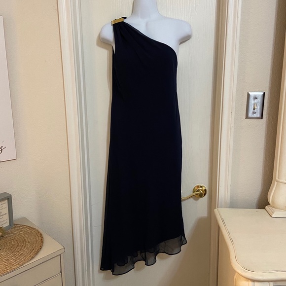 Lauren Ralph Lauren Oxannie navy sz 10 - Picture 3 of 6